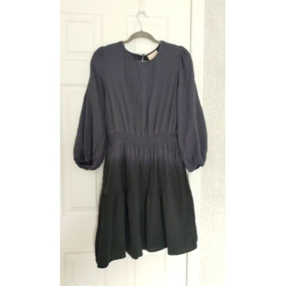Universal Thread Women's Dress Cotton Large Gray Long Sleeves - Picture 7 of 7
